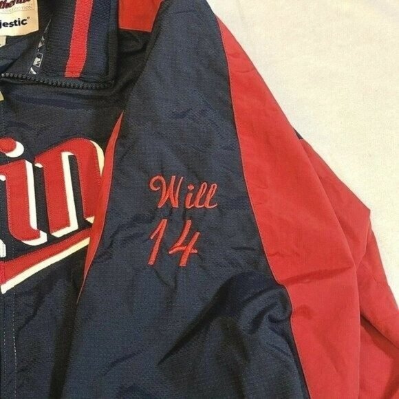 Minnesota Twins Youth Majestic Full Zip Navy Blue Jacket Boys Size XL - Picture 5 of 11